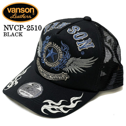 VANSON TWILL MESH CAP バンソン ツイル メッシュ キャップ 帽子 nvcp-2510