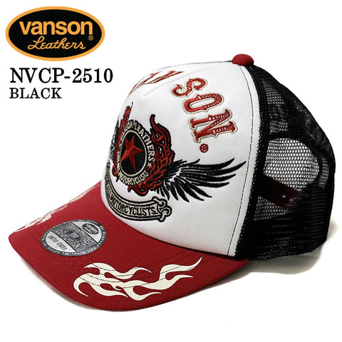 VANSON TWILL MESH CAP バンソン ツイル メッシュ キャップ 帽子 nvcp-2510