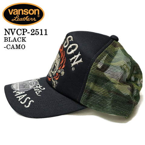 VANSON TWILL MESH CAP バンソン ツイル メッシュ キャップ 帽子 nvcp-2511