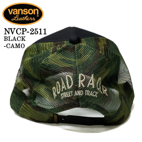 VANSON TWILL MESH CAP バンソン ツイル メッシュ キャップ 帽子 nvcp-2511