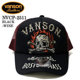 VANSON TWILL MESH CAP バンソン ツイル メッシュ キャップ 帽子 nvcp-2511