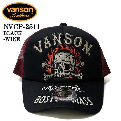 VANSON TWILL MESH CAP バンソン ツイル メッシュ キャップ 帽子 nvcp-2511