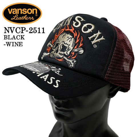 VANSON TWILL MESH CAP バンソン ツイル メッシュ キャップ 帽子 nvcp-2511