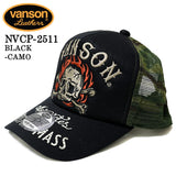VANSON TWILL MESH CAP バンソン ツイル メッシュ キャップ 帽子 nvcp-2511