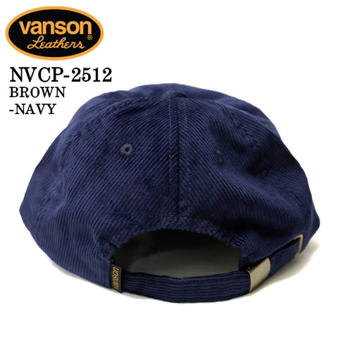 VANSON CORDUROY CAP バンソン コーデュロイ キャップ 帽子 nvcp-2512