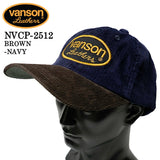 VANSON CORDUROY CAP バンソン コーデュロイ キャップ 帽子 nvcp-2512