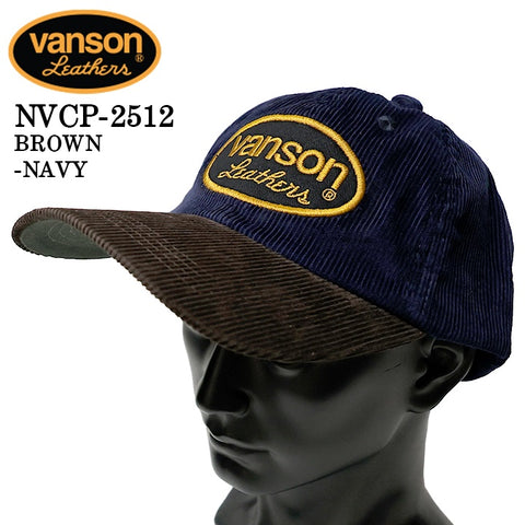 VANSON CORDUROY CAP バンソン コーデュロイ キャップ 帽子 nvcp-2512