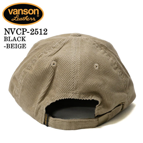 VANSON CORDUROY CAP バンソン コーデュロイ キャップ 帽子 nvcp-2512