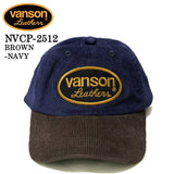 VANSON CORDUROY CAP バンソン コーデュロイ キャップ 帽子 nvcp-2512