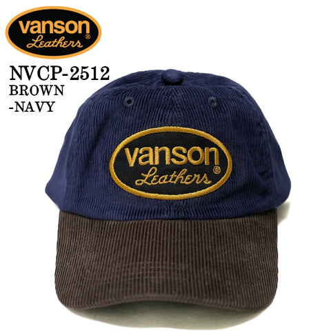 VANSON CORDUROY CAP バンソン コーデュロイ キャップ 帽子 nvcp-2512