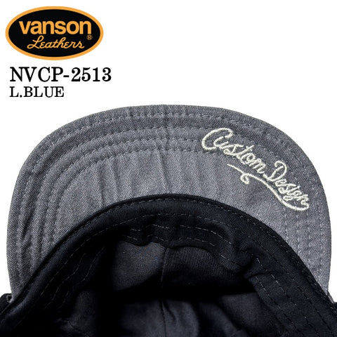 VANSON WASH TWILL FLIGHT CAP バンソン ウォッシュ ツイル フライト キャップ 帽子 nvcp-2513