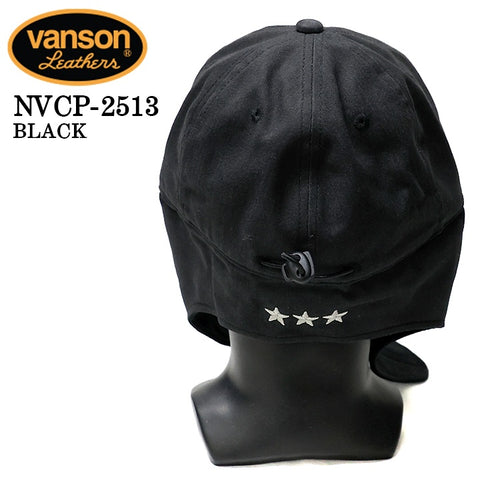 VANSON WASH TWILL FLIGHT CAP バンソン ウォッシュ ツイル フライト キャップ 帽子 nvcp-2513