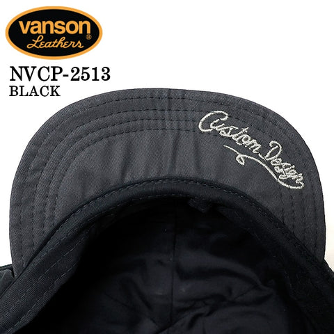 VANSON WASH TWILL FLIGHT CAP バンソン ウォッシュ ツイル フライト キャップ 帽子 nvcp-2513