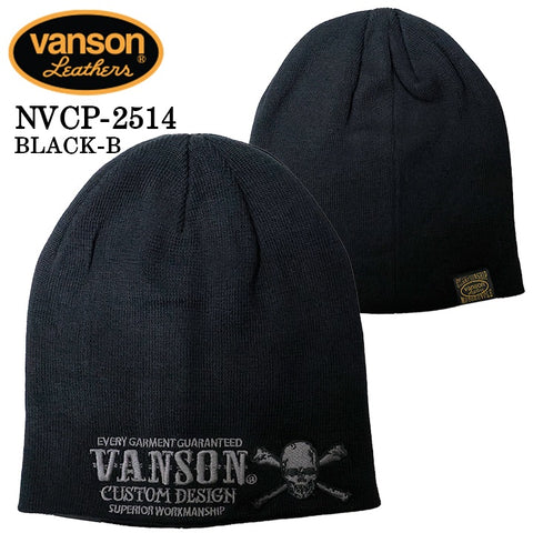 VANSON COTTON WATCH CAP バンソン コットン ワッチ キャップ 帽子 nvcp-2514