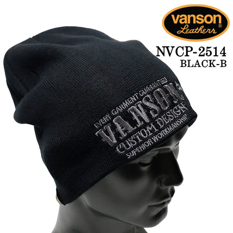 VANSON COTTON WATCH CAP バンソン コットン ワッチ キャップ 帽子 nvcp-2514