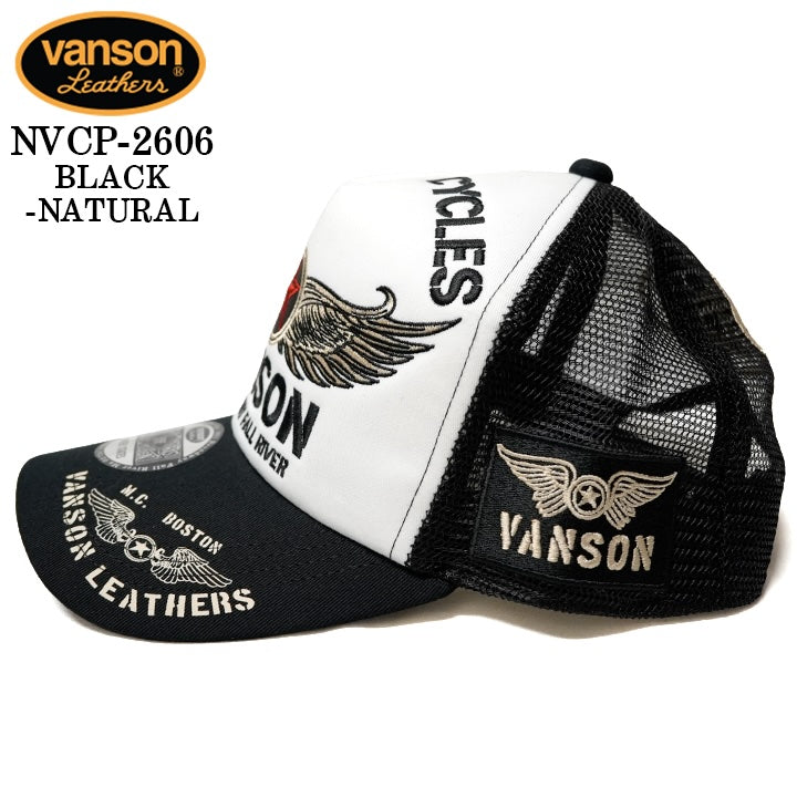 VANSON TWILL MESH CAP バンソン ツイル メッシュ キャップ 帽子 nvcp-2606