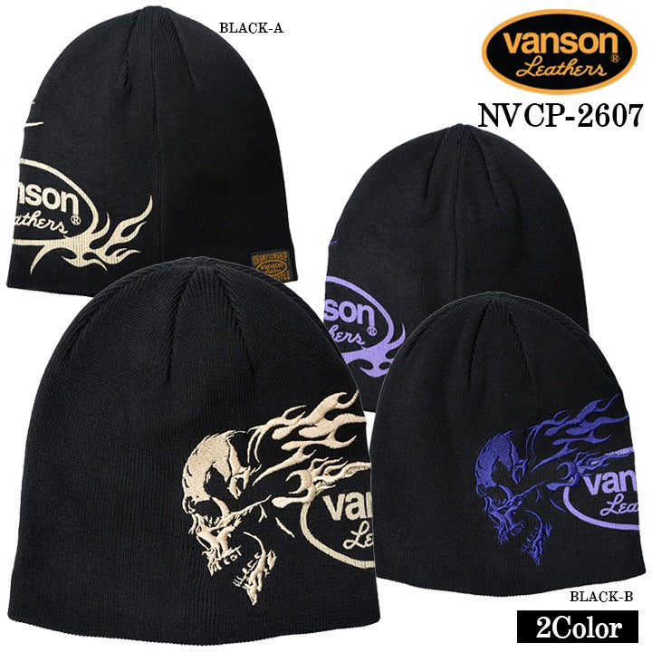 VANSON COTTON WATCH CAP バンソン コットン ワッチ キャップ 帽子 nvcp-2607