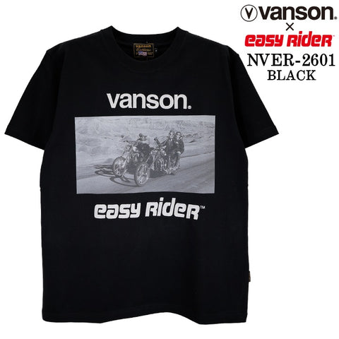 EASY RIDER VANSON TEE S/S T-SHIRT イージーライダー バンソン コラボ 天竺 半袖Tシャツ nver-2601