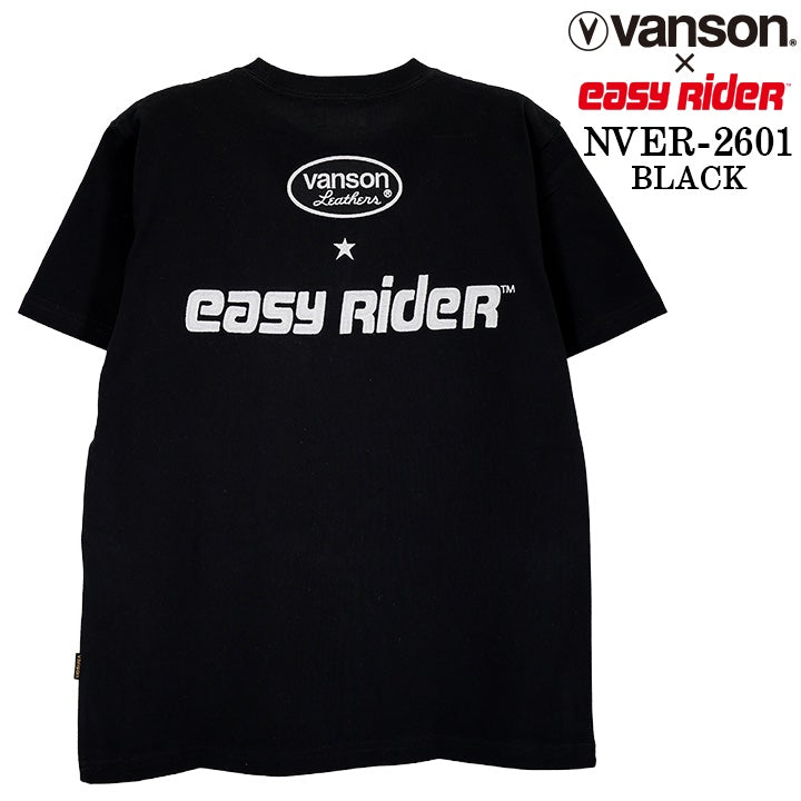 EASY RIDER VANSON TEE S/S T-SHIRT イージーライダー バンソン コラボ 天竺 半袖Tシャツ nver-2601