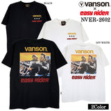 EASY RIDER VANSON TEE S/S T-SHIRT イージーライダー バンソン コラボ 天竺 半袖Tシャツ nver-2602