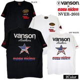 EASY RIDER VANSON TEE S/S T-SHIRT イージーライダー バンソン コラボ 天竺 半袖Tシャツ nver-2603