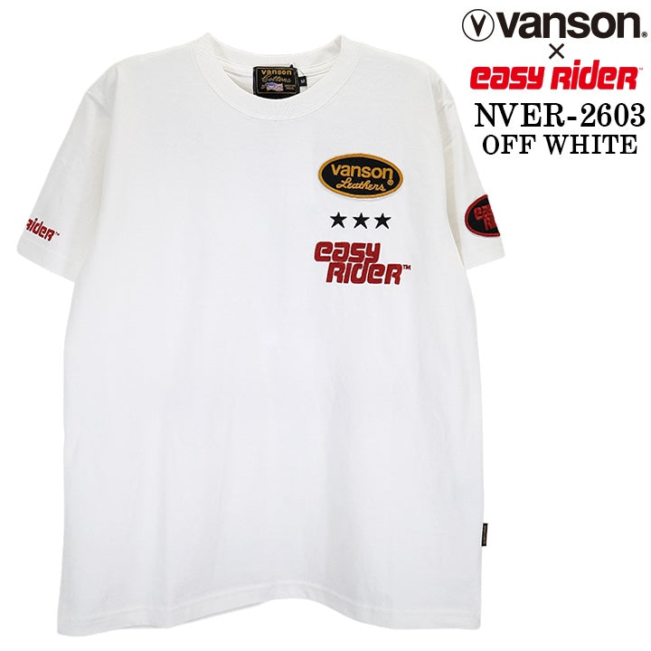 EASY RIDER VANSON TEE S/S T-SHIRT イージーライダー バンソン コラボ 天竺 半袖Tシャツ nver-2603