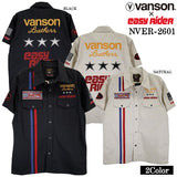 EASY RIDER VANSON TWILL S/S SHIRT イージーライダー バンソン コラボ ツイル 半袖シャツ nver-2604