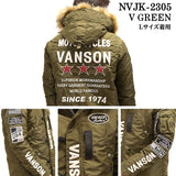 VANSON バンソン ミドルレングス N-3B フライトジャケット nvjk-2305