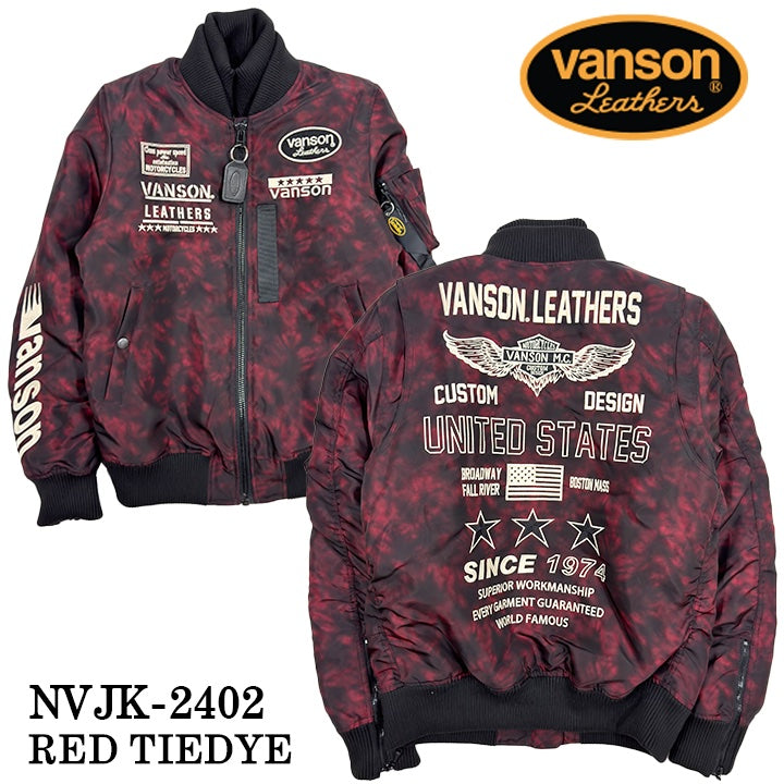 VANSON バンソン MA-1 ナイロン フライトジャケット アウター nvjk-2402