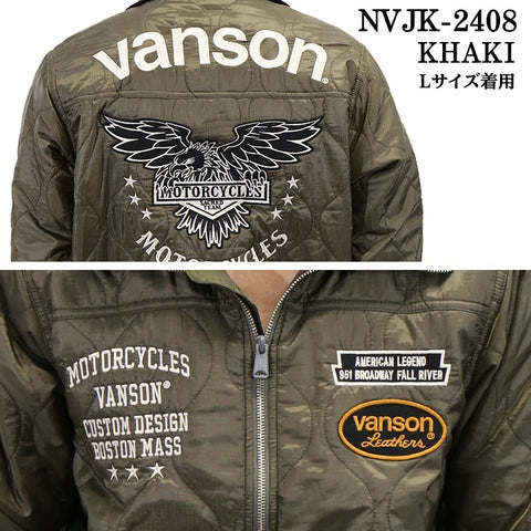 VANSON バンソン キルティング ジャケット nvjk-2408