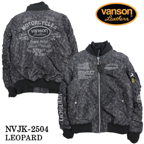 VANSON MA-1 FLIGHT JACKET バンソン ナイロン フライトジャケット 中綿 nvjk-2504