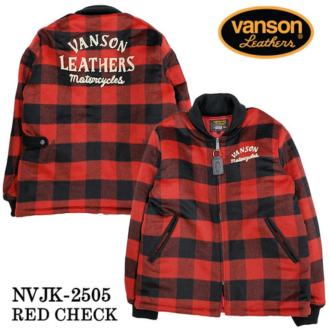 VANSON MELTON JACKET バンソン メルトン ジャケット 中綿 nvjk-2505