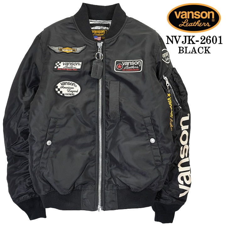 VANSON MA-1 FLIGHT JACKET バンソン ナイロン フライトジャケット