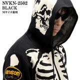 VANSON JACQUARD KNIT PARKA HOODIE バンソン ジャカード ニット F/Z パーカー nvkn-2502