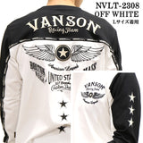 VANSON バンソン 天竺長袖Tシャツ メンズ ロンT nvlt-2308