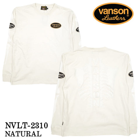 VANSON バンソン 天竺長袖Tシャツ メンズ ロンT nvlt-2310