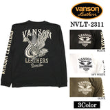 VANSON バンソン 天竺長袖Tシャツ メンズ ロンT nvlt-2311