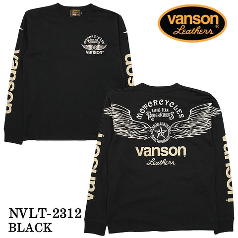 VANSON バンソン 天竺長袖Tシャツ メンズ ロンT nvlt-2312