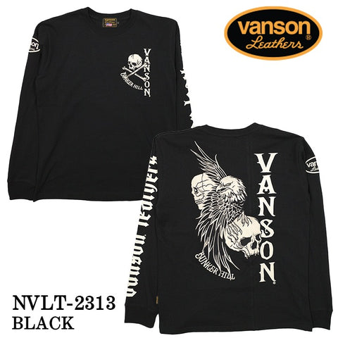 VANSON バンソン OE天竺 長袖Tシャツ メンズ ロンTEE nvlt-2313