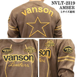 VANSON バンソン 起毛プレーティング クルーネック プルオーバー メンズ ロンTEE nvlt-2319