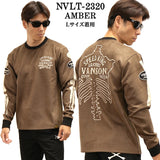 VANSON バンソン 起毛プレーティング クルーネック プルオーバー メンズ ロンTEE nvlt-2320