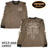 VANSON バンソン 起毛プレーティング クルーネック プルオーバー メンズ ロンTEE nvlt-2320