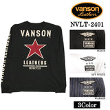 VANSON バンソン 天竺 長袖Tシャツ メンズ ロンT nvlt-2401