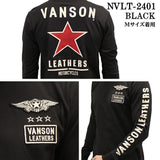 VANSON バンソン 天竺 長袖Tシャツ メンズ ロンT nvlt-2401