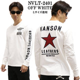 VANSON バンソン 天竺 長袖Tシャツ メンズ ロンT nvlt-2401