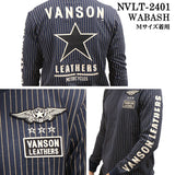 VANSON バンソン 天竺 長袖Tシャツ メンズ ロンT nvlt-2401