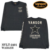 VANSON バンソン 天竺 長袖Tシャツ メンズ ロンT nvlt-2401