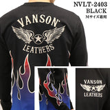 VANSON バンソン 天竺 長袖Tシャツ メンズ ロンT nvlt-2403