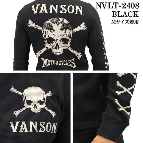 VANSON バンソン サーマル 長袖Tシャツ メンズ ロンT nvlt-2408