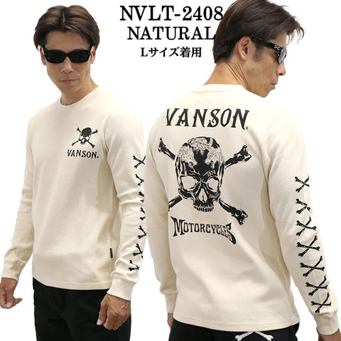 VANSON バンソン サーマル 長袖Tシャツ メンズ ロンT nvlt-2408